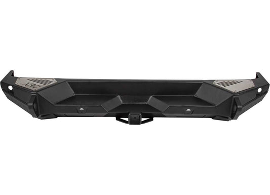 18-C WRANGLER JL 2/4DR GEN 2 XRC REAR BUMPER W/SOLID D-RING AND JACK POINT MOUNT; TEXTURE BLACK