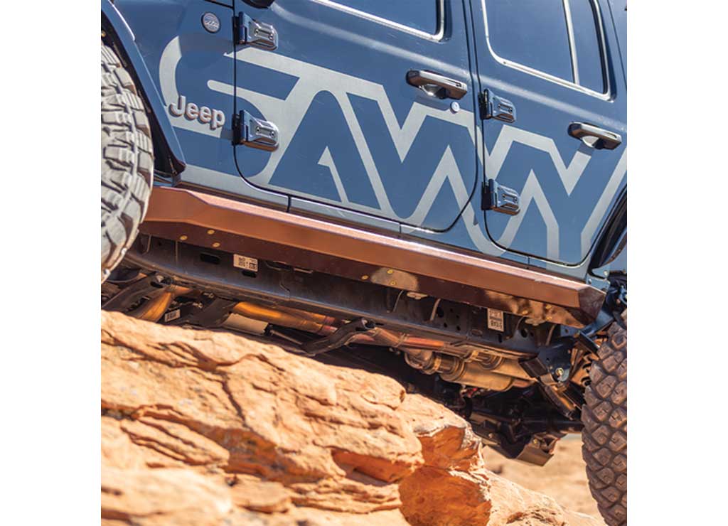 18-C WRANGLER BOLT ON SLIDER KIT RAW