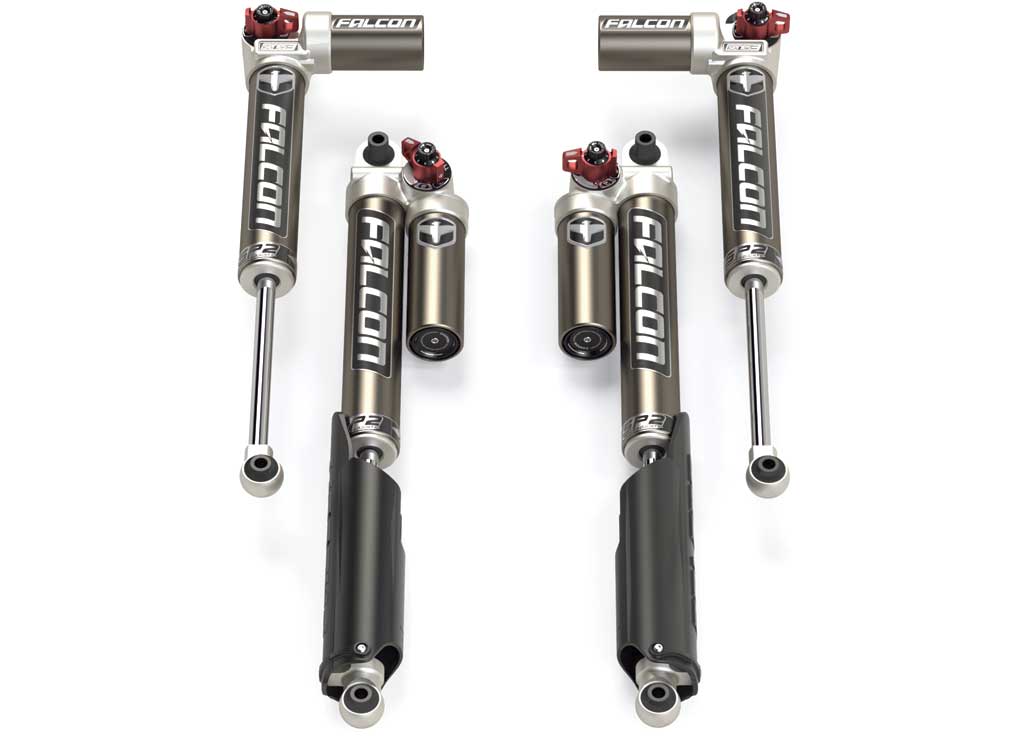 TeraFlex Falcon SP2 3.3 Fast Adjust Shocks for Jeep Wrangler JL Unlimited 4-Door EcoDiesel, 4xe and 392 (2018+)