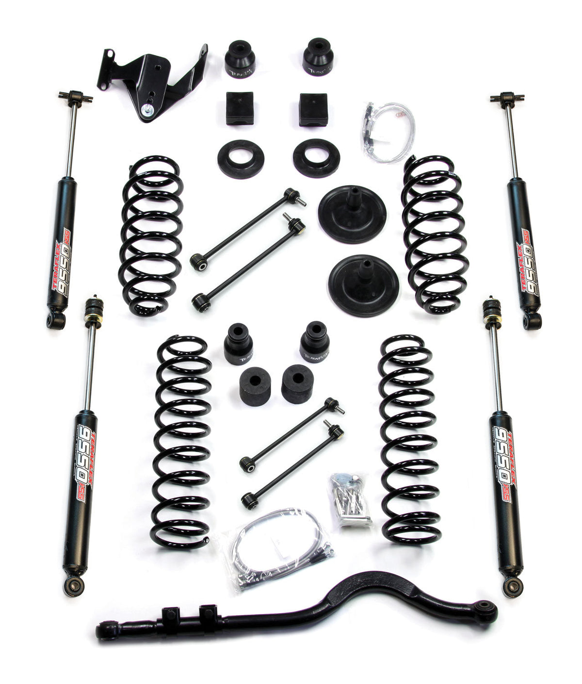 TeraFlex 4 in Coil Spring Base Lift Kit with 9550 VSS Shocks for Jeep Wrangler JK Unlimited 4-Door (2007-2018)
