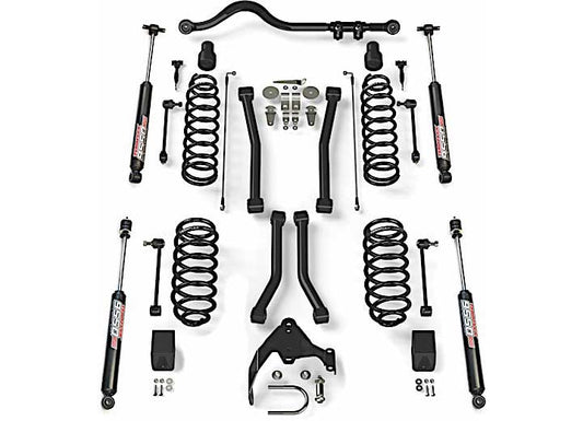 JKU 4-DOOR 3" LIFT KIT W/ 4 SPORT FLEXARMS, TRACK BAR & VSS 9550 SHOCKS