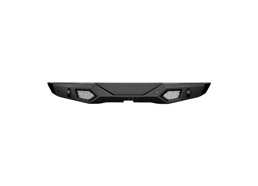 18-C WRANGLER JL TYGER FURY REAR BUMPER W/D-RING MOUNTS TXT BLACK