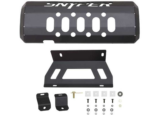 07-18 WRANGLER TEXTURED BLACK MUFFLER SKID PLATE