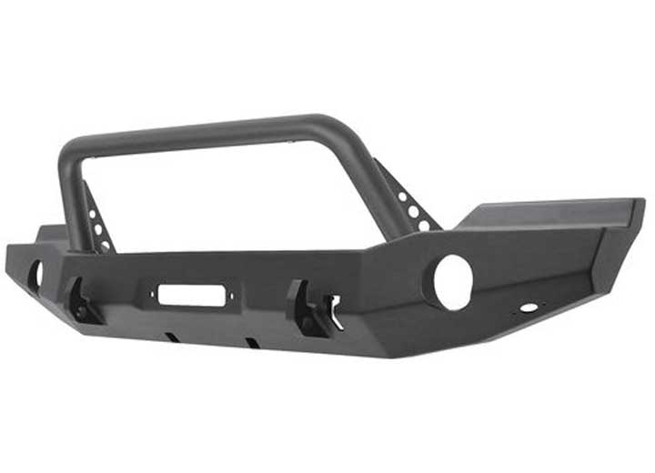 07-18 WRANGLER(EXCL 2018 JL)TEXTURED BLACK WJ2 FULL WIDTH FRONT BUMPER W/BULL BAR