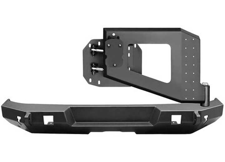 07-18 WRANGLER(EXCL 2018 JL)TEXTURED BLACK WJ2 REAR BUMPER W/TIRE CARRIER