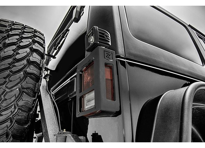 ZROADZ tail light protectors with LED cube lights for Jeep Wrangler JK