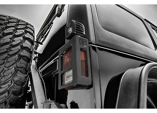 ZROADZ tail light protectors with LED cube lights for Jeep Wrangler JK